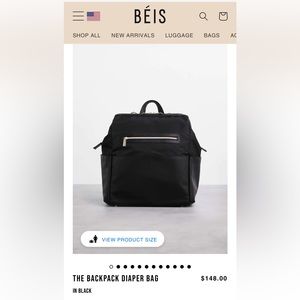 Beis Baby diaper backpack
